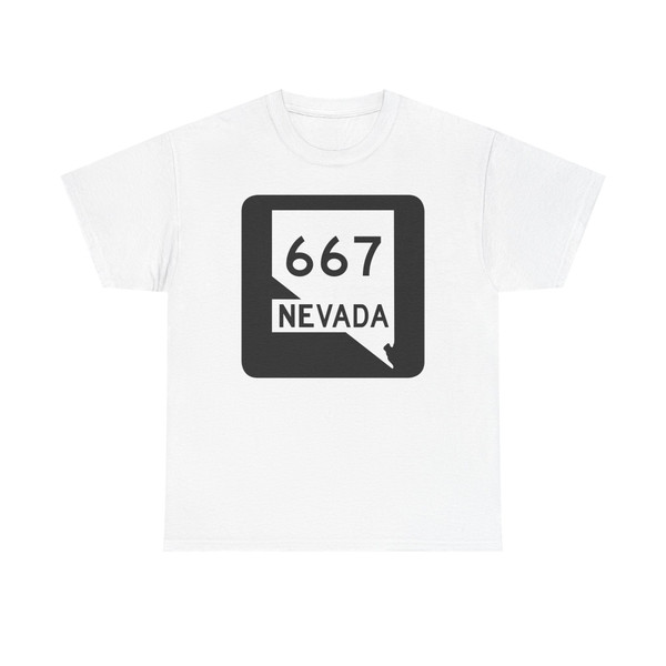 Nevada 667 (Nevada) (Road Sign) T-Shirt