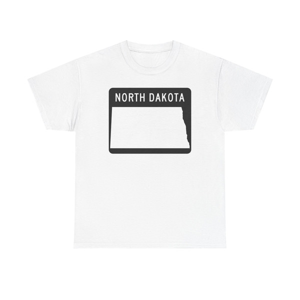 ND-blank wide (North Dakota) (Road Sign) T-Shirt