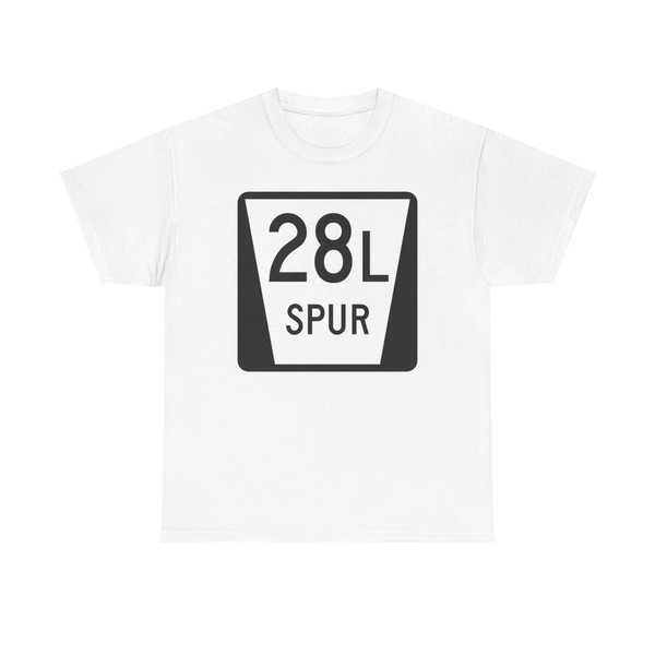 N SPUR 28L (Nebraska) (Road Sign) T-Shirt