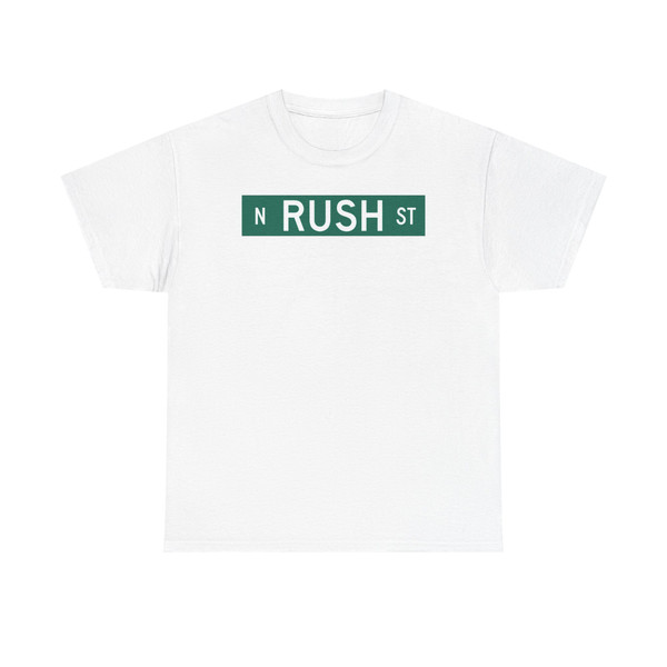 N Rush St Chicago (Illinois) (Road Sign) T-Shirt