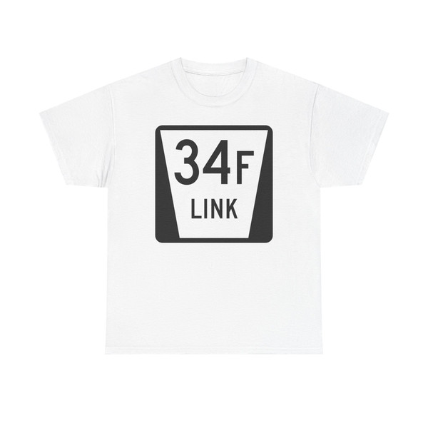 N LINK 34F (Nebraska) (Road Sign) T-Shirt