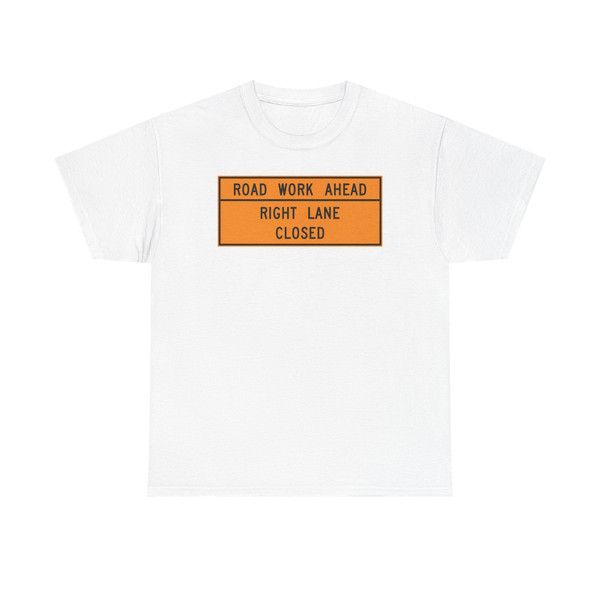 MUTCD-VA TW20-V2-R (Virginia) (Road Sign) T-Shirt