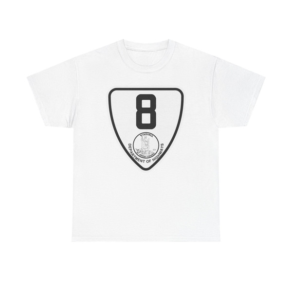 Virginia 8 1924 (Virginia) (Road Sign) T-Shirt