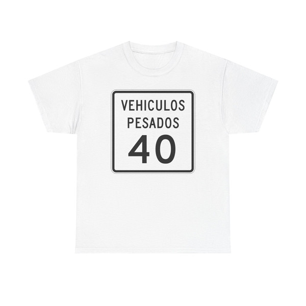 MUTCD-PR R2-2a-40 (Puerto Rico) (Road Sign) T-Shirt