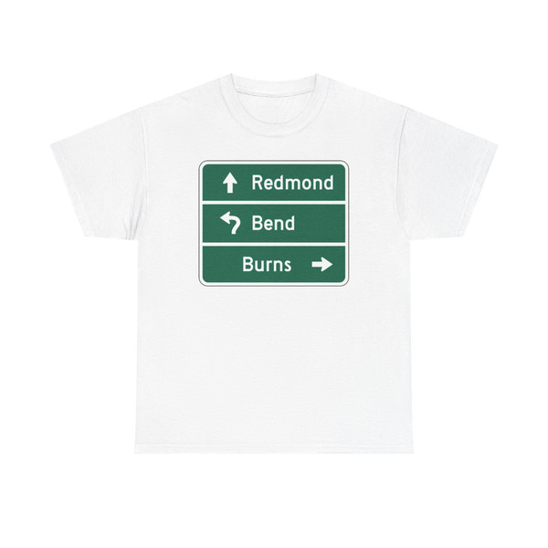 MUTCD D1-3d (Oregon) (Road Sign) T-Shirt