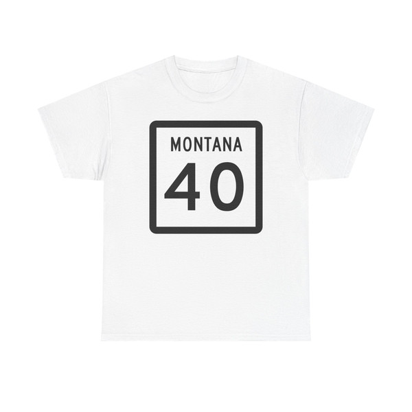 MT-40 (Montana) (Road Sign) T-Shirt