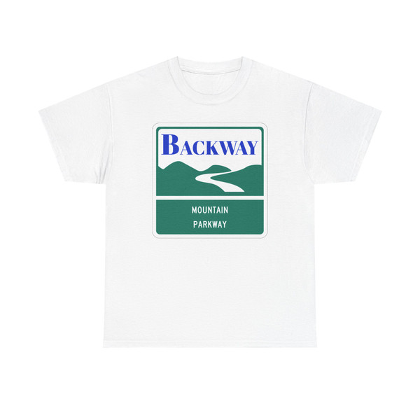 Mountain Parkway Backway shield (Virginia) (Road Sign) T-Shirt