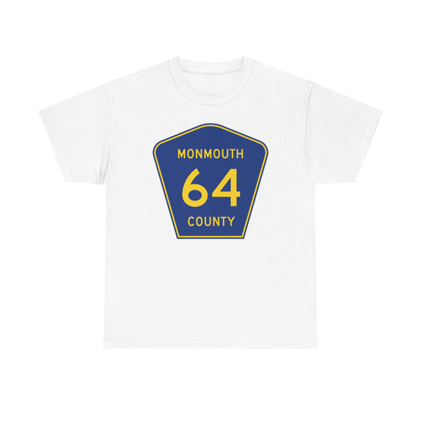 Monmouth County Route 64 NJ (New Jersey) (Road Sign) T-Shirt