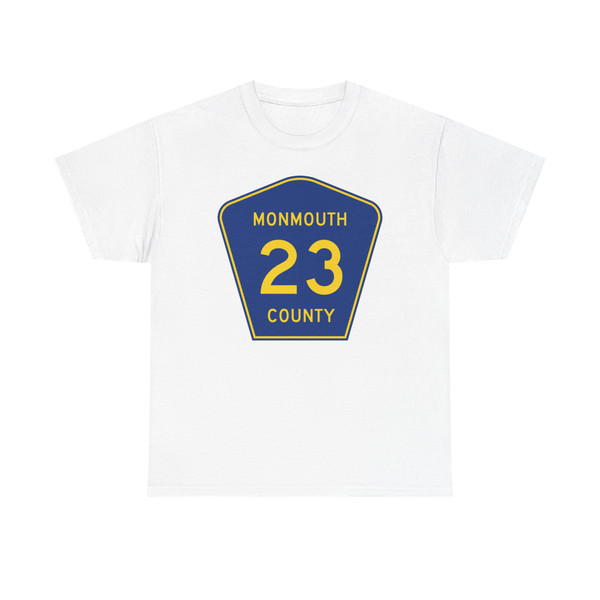 Monmouth County Route 23 NJ (New Jersey) (Road Sign) T-Shirt