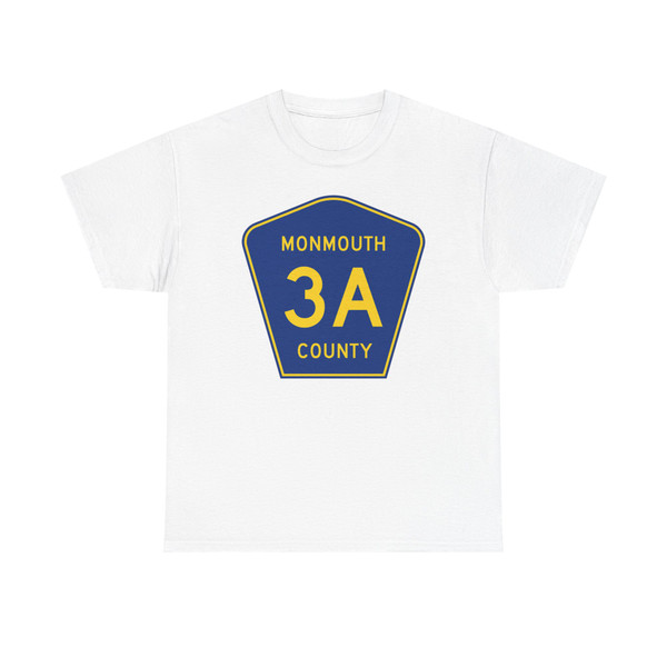 Monmouth County Route 3A NJ (New Jersey) (Road Sign) T-Shirt