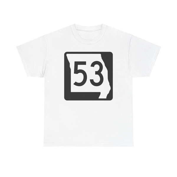 MO-53 (Missouri) (Road Sign) T-Shirt
