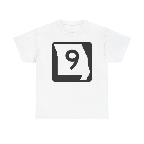 MO-9 (Missouri) (Road Sign) T-Shirt