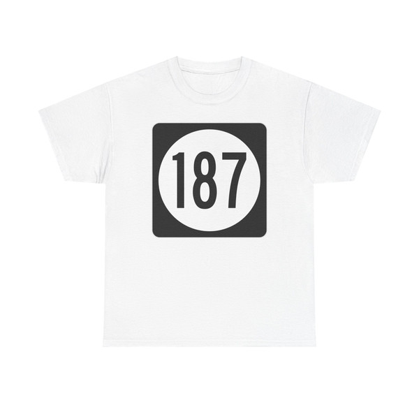 Iowa 187 (Iowa) (Road Sign) T-Shirt
