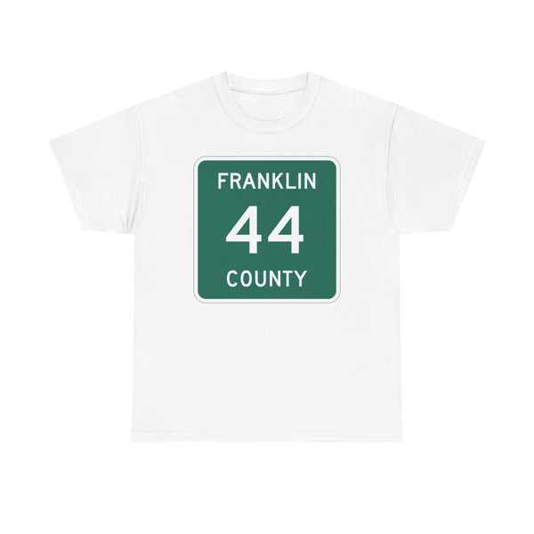 Franklin County 44 NY (New York) (Road Sign) T-Shirt