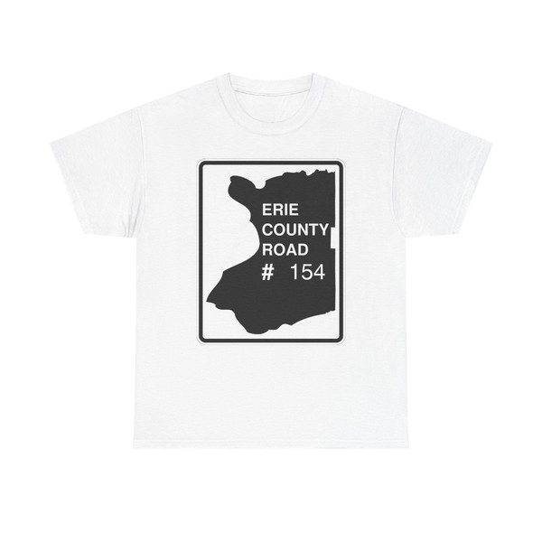 Erie County 154 NY (New York) (Road Sign) T-Shirt