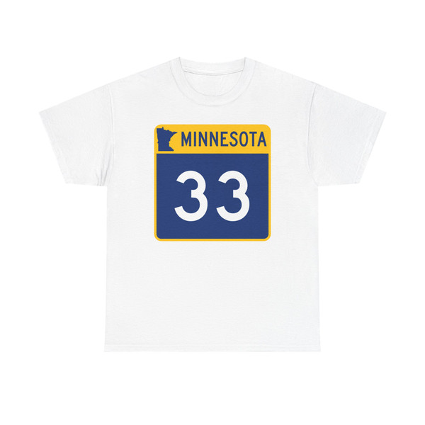MN-33 (Minnesota) (Road Sign) T-Shirt