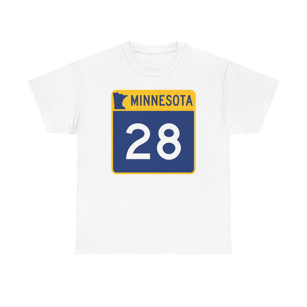 MN-28 (Minnesota) (Road Sign) T-Shirt