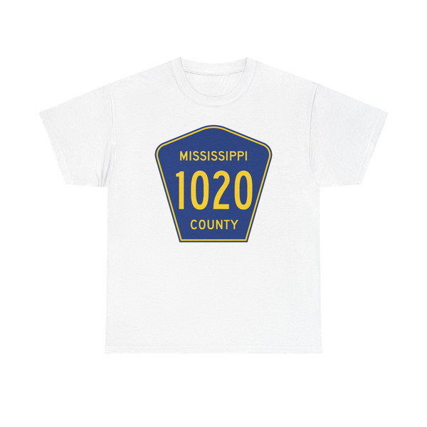 Mississippi County Route 1020 AR (Arkansas) (Road Sign) T-Shirt