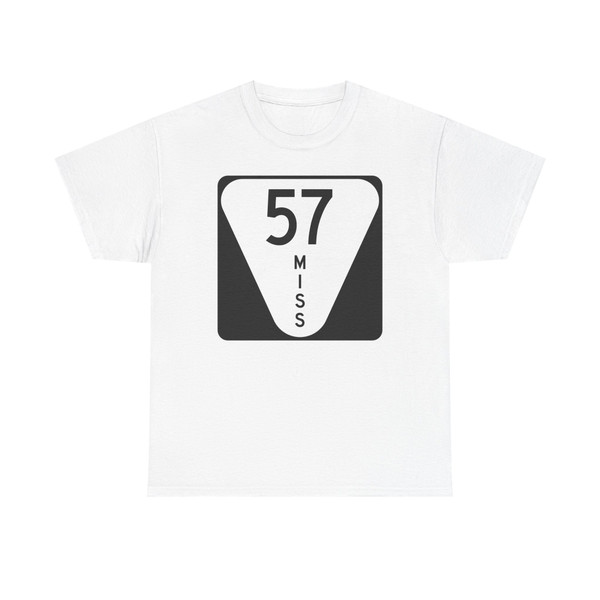 Mississippi 57 (Mississippi) (Road Sign) T-Shirt
