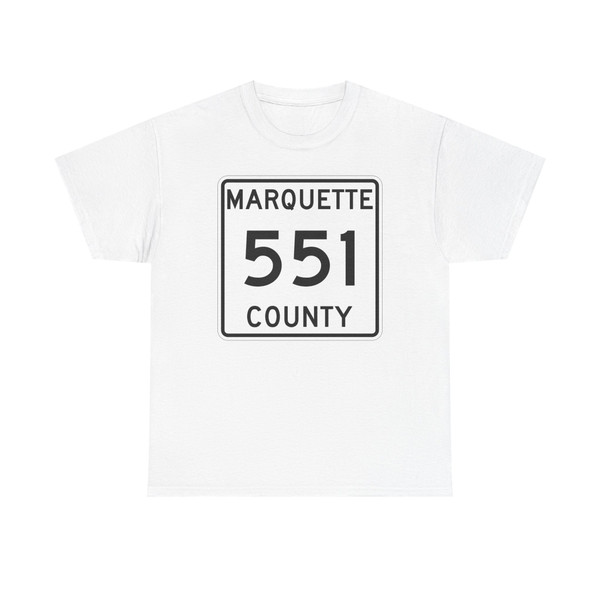 Michigan 551 Marquette County (Michigan) (Road Sign) T-Shirt