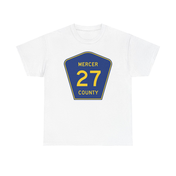 Mercer County Route 27 ND (North Dakota) (Road Sign) T-Shirt
