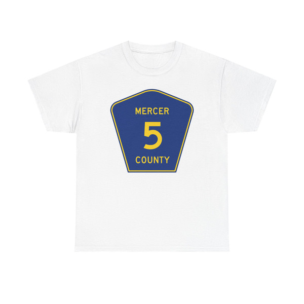 Mercer County Route 5 ND (North Dakota) (Road Sign) T-Shirt