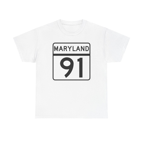MD Route 91 (Maryland) (Road Sign) T-Shirt