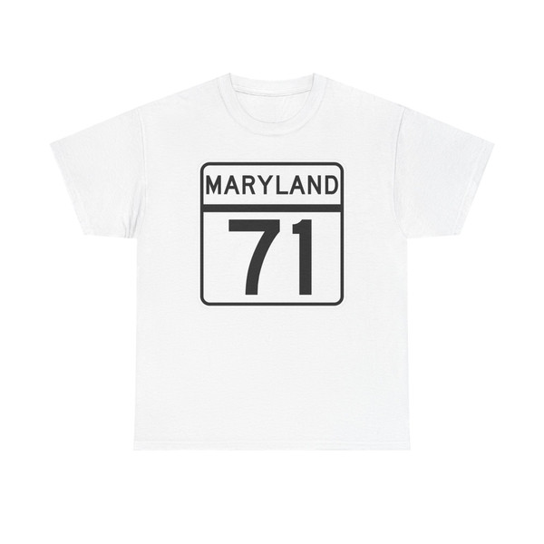 MD Route 71 (Maryland) (Road Sign) T-Shirt