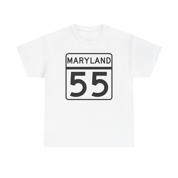MD Route 55 (Maryland) (Road Sign) T-Shirt