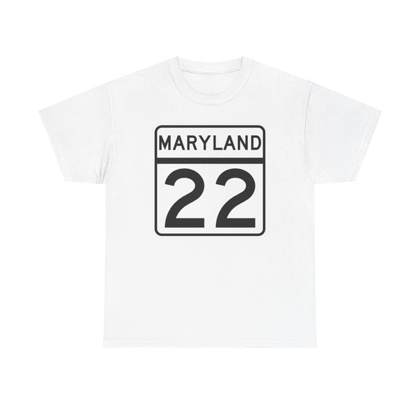 MD Route 22 (Maryland) (Road Sign) T-Shirt