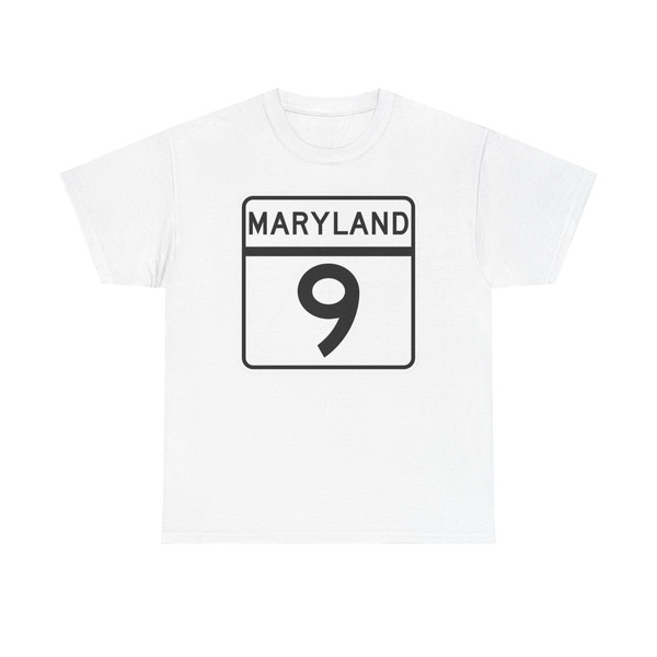 MD Route 9 (Maryland) (Road Sign) T-Shirt