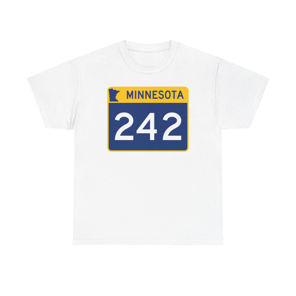 MN-242 wide (Minnesota) (Road Sign) T-Shirt