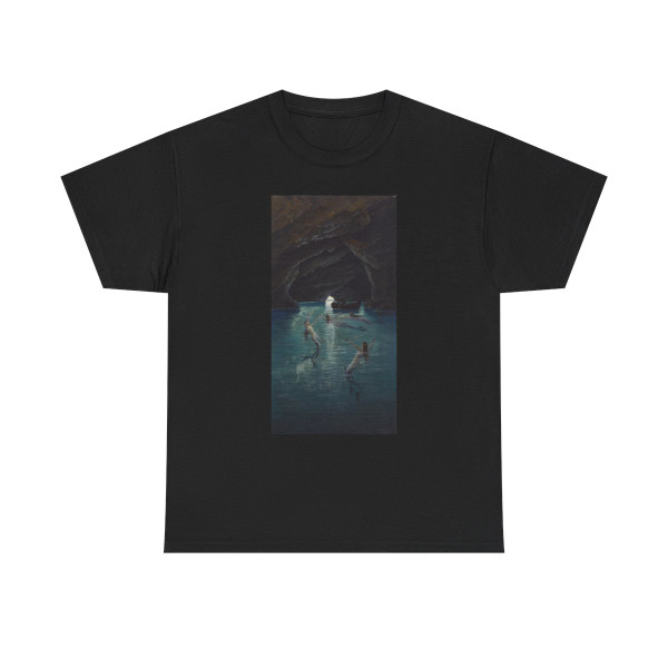 Hermann David Salomon Corrodi (1844-1905) Fishman and Mermaids in the blue Grotto on Capri - T-Shirt