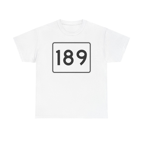 MA Route 189 (Massachusetts) (Road Sign) T-Shirt