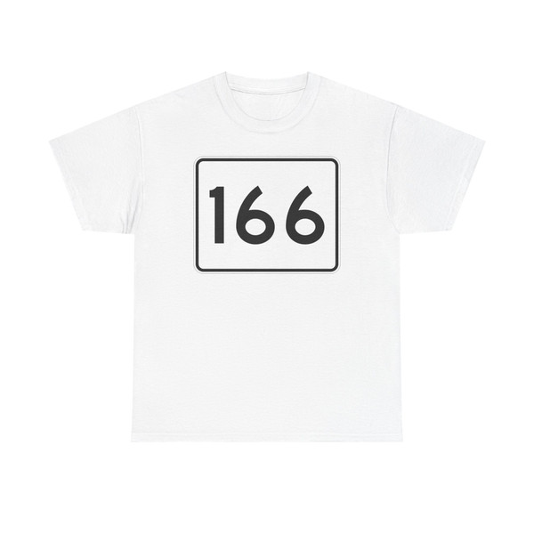 MA Route 166 (Massachusetts) (Road Sign) T-Shirt