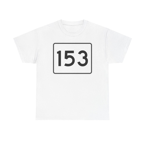 MA Route 153 (Massachusetts) (Road Sign) T-Shirt