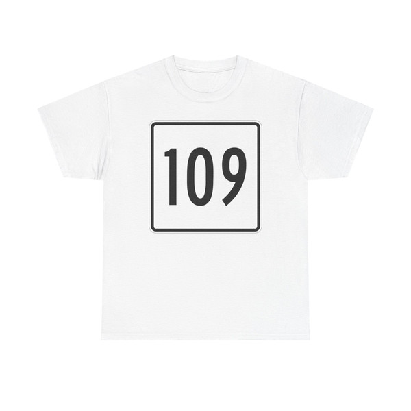 MA Route 109 square (Massachusetts) (Road Sign) T-Shirt