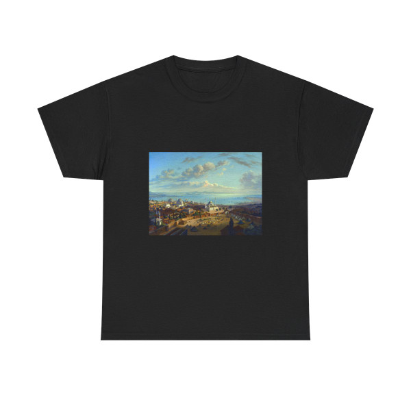 Hubert Sattler (1817-1904) Constantinople from the Fire Tower of Beyazit - Oil on Canvas - T-Shirt