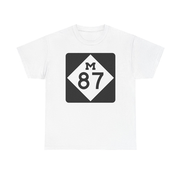 M-87 (Michigan) (Road Sign) T-Shirt