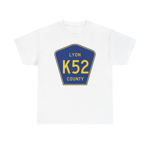 Lyon County Route K52 IA (Iowa) (Road Sign) T-Shirt