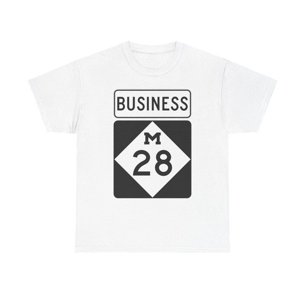 M-28Bus (Michigan) (Road Sign) T-Shirt