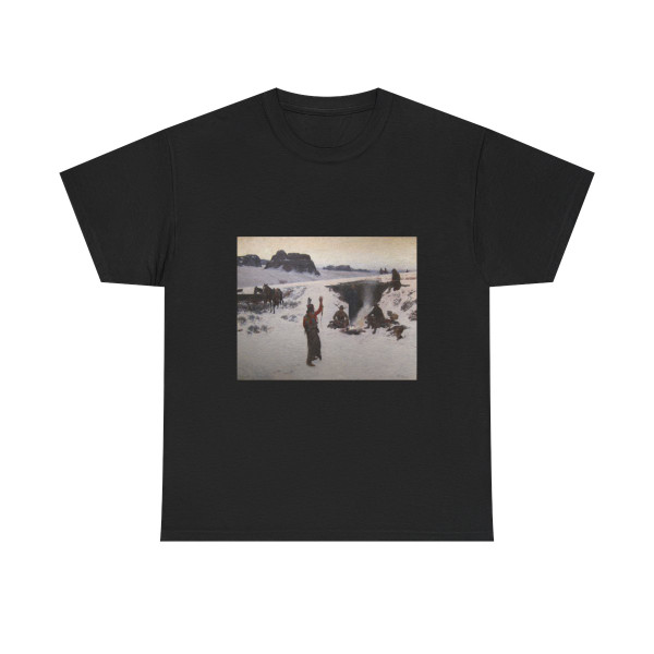 Henry Farny (1847-1916) The Unwelcome Guests - oil on canvas 1887 - T-Shirt