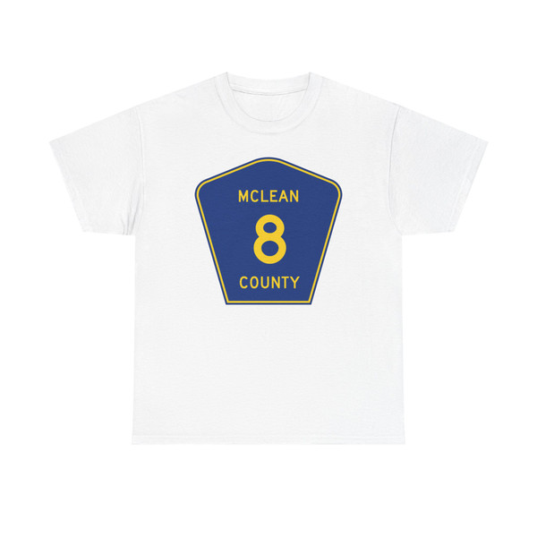 McLean County 8 (Illinois) (Road Sign) T-Shirt