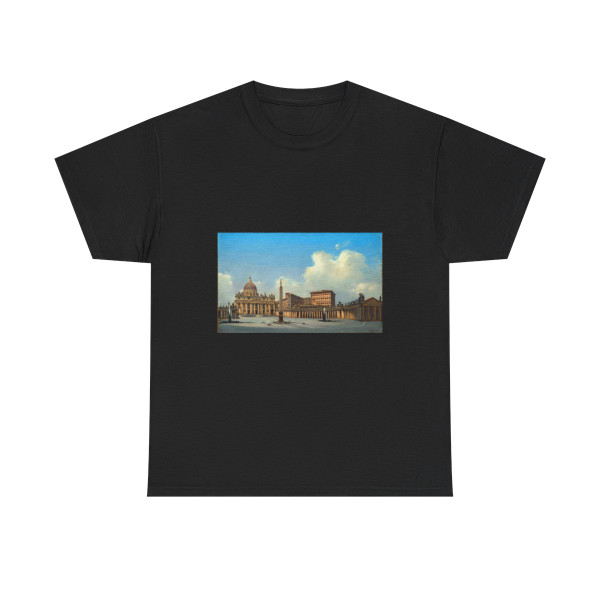 Ippolito Caffi (1809-1866) Roma, Piazza San Pietro - 1836 - T-Shirt