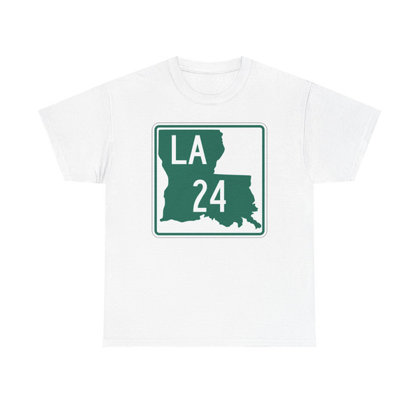 Louisiana 24 (Louisiana) (Road Sign) T-Shirt