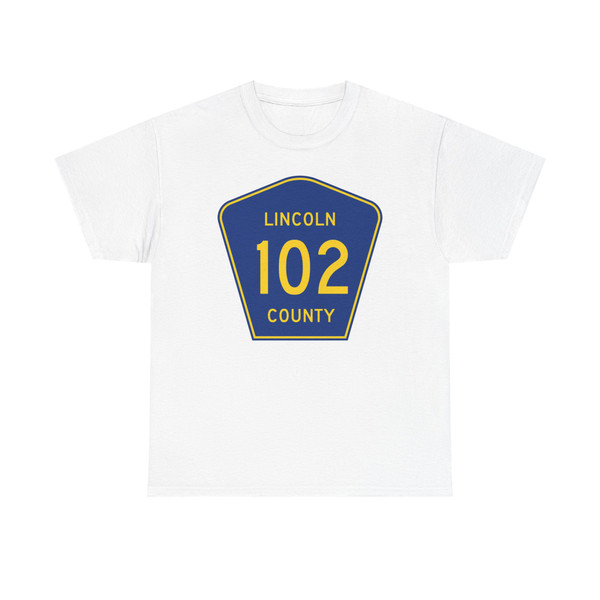 Lincoln County 102 (South Dakota) (Road Sign) T-Shirt