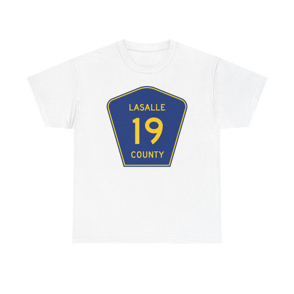 Lasalle County 19 (Illinois) (Road Sign) T-Shirt