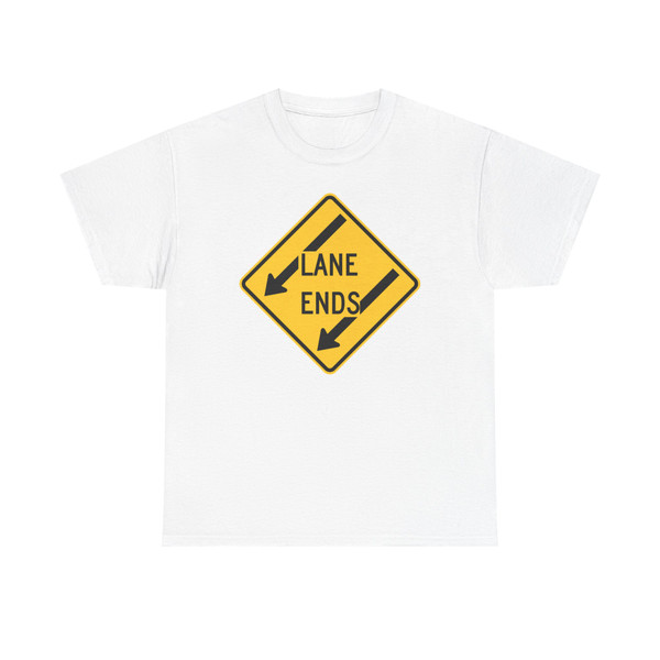 LANE enn 4 MUTCD-DE W9-2-L-DE (Delaware) (Road Sign) T-Shirt
