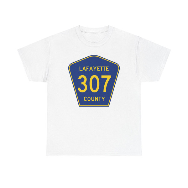 Lafayette County Route 307 MS (Mississippi) (Road Sign) T-Shirt