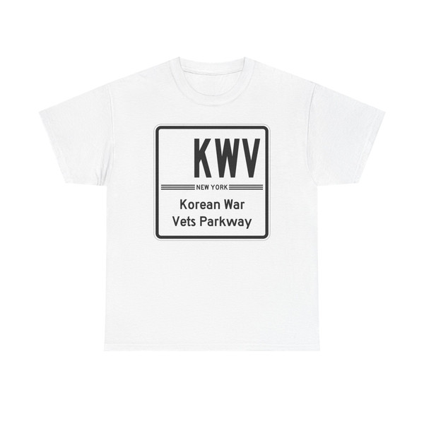 Korean War Veterans Pkwy Shield free (New York) (Road Sign) T-Shirt